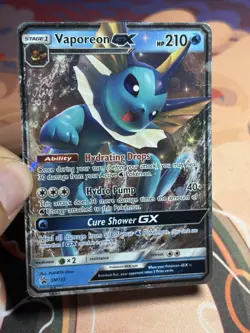 Vaporeon GX SM172 Holo Ultra Rare Black Star Promo Pokemon TCG Eeveelution HP - Image 3