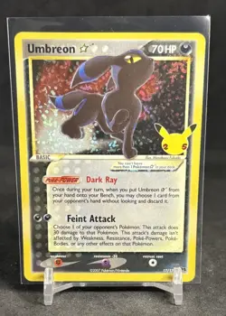 Pokemon Celebrations Umbreon Gold Star 17/17 M/NM - Image 1