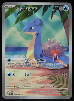 Misty's Lapras 194/182 - Pokemon Destined Rivals - Illustration Rare (NM) - Image 1