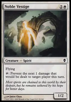 Noble Vestige - Medium Play MTG Zendikar - Image 1