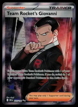 Team Rocket's Giovanni 225/182 - Pokemon Destined Rivals - Ultra Rare (NM) - Image 1