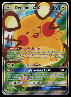 Dedenne GX 195a/214 - Pokemon Unbroken Bonds - Ultra Rare (LP) - Image 1
