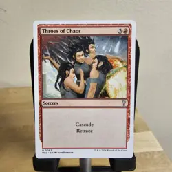MTG Throes of Chaos White Border Mystery Booster 2 (MB2) Uncommon #0062 Unplayed - Image 1