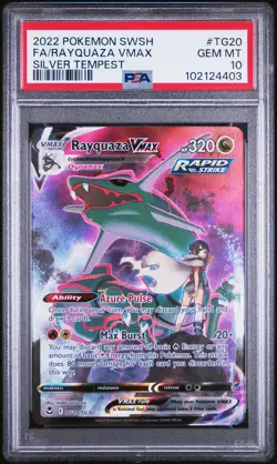 PSA 10 Rayquaza VMAX TG20/TG30 - Pokemon Silver Tempest - Ultra Rare - Image 1