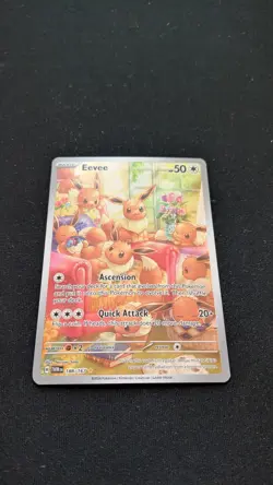 Pokemon TCG Twilight Masquerade Eevee #188 Full Art Illustration Rare NM - Image 1