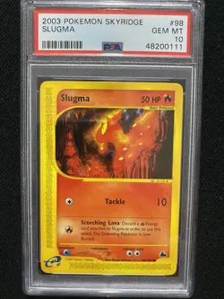 2003 Pokemon Skyridge Slugma 98/144 PSA 10 Gem Mint - Image 1