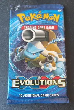 POKEMON XY EVOLUTIONS BOOSTER PACK BLASTOISE ART sealed new - Image 1