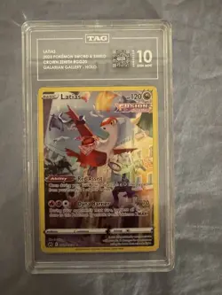 Pokemon TCG Latias GG20/GG70 Crown Zenith Galarian Gallery TAG 10 - Image 1