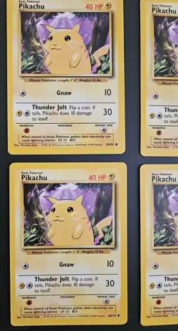NM Near Mint - Yellow Cheeks - Pikachu 58/102 - Base Set - Pokemon - WOTC - 1999 - Image 4