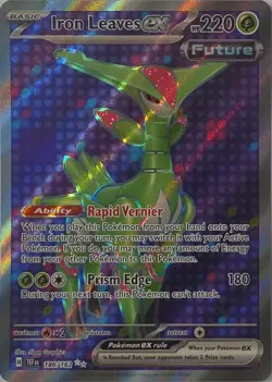 Iron Leaves ex 186/162 Ultra Rare Temporal Forces Pokemon Near Mint - Image 1