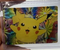 Pocket Monsters Card #29 Pikachu & Squirtle Bandai 1998 Hologram Anime - Image 1