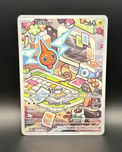 Pokemon TCG Rotom 197/182 Illustration Rare Destined Rivals Holo NM - Image 1