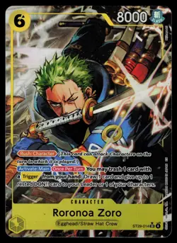 Roronoa Zoro ST29-014 - One Piece Starter Deck 29: Egghead - Super Rare (NM) - Image 1