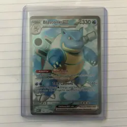 Blastoise ex 184/165 SV: Scarlet & Violet 151 Holo Ultra Rare Pokemon TCG NM - Image 1