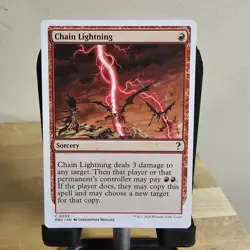 MTG Chain Lightning #0055 White Border Common Mystery Booster 2 (MB2) - Image 1