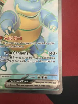 Pokemon Sv: Scarlet & Violet 151 Blastoise ex 184/165 Ultra Rare Holo EX - Image 4
