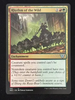 1x MTG Rhythm of the Wild - Commander: Kamigawa: Neon Dynasty (NEC) #142 - Magic - Image 1