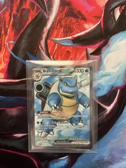 Pokemon TCG Blastoise ex Scarlet & Violet-151 184/165 Holo Ultra Rare - Image 1
