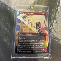 MTG Belligerent Yearling (Borderless Foil) - The Lost Caverns of Ixalan (LCI) - Image 3