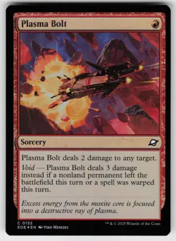 MTG Edge of Eternities #152 Plasma Bolt FOIL Near Mint or Better tcg - Image 1