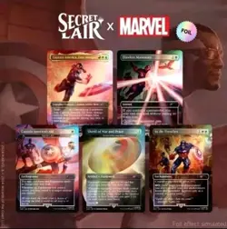 MTG Secret Lair Marvel Captain America Foil Drop Flawless Maneuver Shield of WAR - Image 2