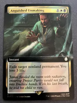 MTG [Extended][Surge Foil] Anguished Unmaking {Universes Beyond: Fallout} - NM - Image 1