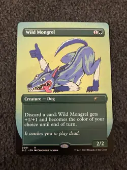 Magic MTG - Wild Mongrel Borderless Secret Lair: 30th Anniversary Countdown Kit - Image 1