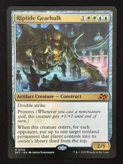 1x MTG Riptide Gearhulk - Aetherdrift (DFT) #219 - Magic the Gathering - Image 1
