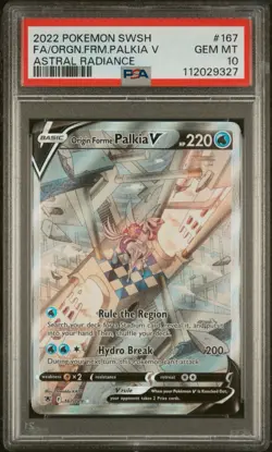 Pokemon Origin Forme Palkia V Astral Radiance Full Alt Art #167 PSA 10 Gem Mint - Image 1