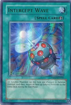 Yugioh - Intercept Wave - Ultra Rare NM - Free Holographic Card - Image 1