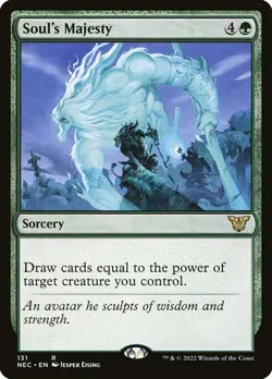 NM Soul's Majesty, MTG, Neon Dynasty Commander, Magic the Gathering, 131 - Image 1