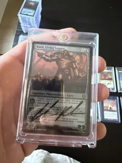 Magic The Gathering Karn Living Legacy Artist Proof auto Chris Rahn MTG foil - Image 1