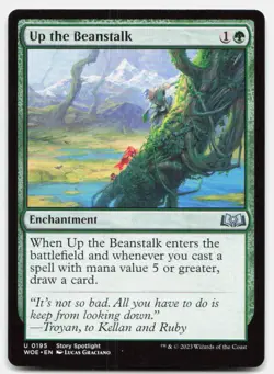 Up the Beanstalk 195 Uncommon Wilds of Eldraine Magic: The Gathering Near Mint - Image 1
