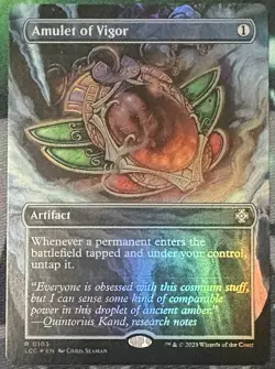 Amulet of Vigor (Borderless) Commander: the Lost Caverns of Ixalan Foil - Image 1