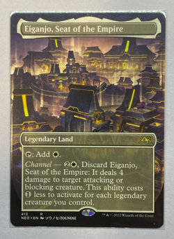 MTG - Kamigawa: Neon Dynasty - Eiganjo, Seat of the Empire - Borderless - NM - Image 1