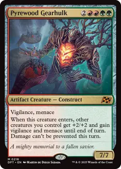 MTG Pyrewood Gearhulk - Aetherdrift #216 - Image 1