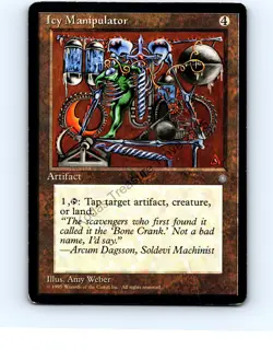 Icy Manipulator Artifact Uncommon Ice Age MTG LP VG+/Exc - Image 1