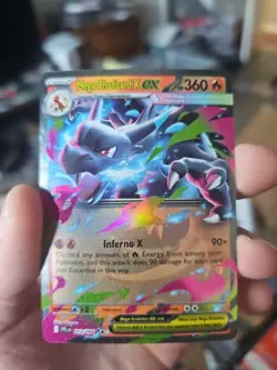 Mega Charizard X ex 013/094 Double Rare Phantasmal Flames Pokemon - Image 1