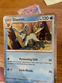 NEAR MINT! Glaceon SVP 171 Prismatic Evolutions Black Star Promo Pokemon Card! - Image 4