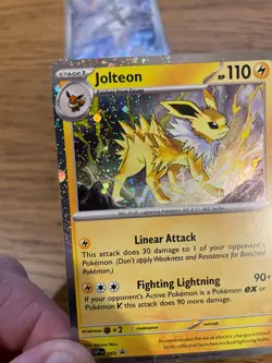 NEAR MINT! Jolteon SVP 169 Prismatic Evolutions Black Star Promo Pokemon Card! - Image 3