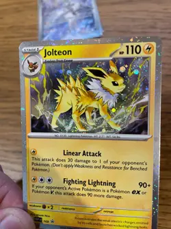 NEAR MINT! Jolteon SVP 169 Prismatic Evolutions Black Star Promo Pokemon Card! - Image 4