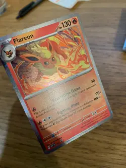 NEAR MINT! Flareon SVP 167 Prismatic Evolutions Black Star Promo Pokemon Card! - Image 3