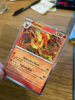 NEAR MINT! Flareon SVP 167 Prismatic Evolutions Black Star Promo Pokemon Card! - Image 4