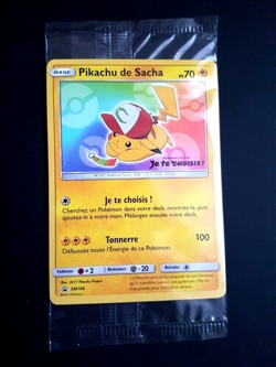 CARTE POKEMON PIKACHU DE SACHA SM108 PROMO FILM JE TE CHOISIS NEUF SOUS BLISTER - Image 1