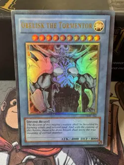 Obelisk the Tormentor GB1-002 Ultra Rare Gameboy Promo -Yu-Gi-Oh Lightly Played - Image 1