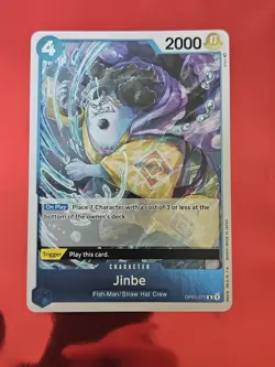 One Piece TCG English OP01-071 R Foil Romance Dawn Pre Errata Jinbe - Image 1