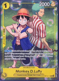 Monkey.D.Luffy OP10-111 R Parallel Alt Art Set Sail Event Promo One Piece TCG NM - Image 1