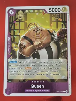 One Piece TCG English OP01-097 R Foil Romance Dawn Pre Errata Queen - Image 1