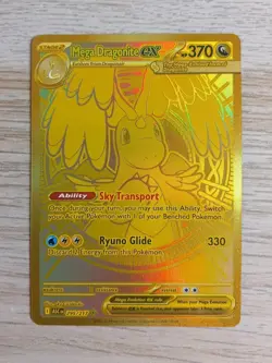 Pokemon TCG Mega Dragonite ex 295/217 Ascended Heroes Gold Hyper Rare - Image 1