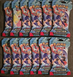 Pokemon TCG Journey Together Sleeved Booster Packs Set of 12 - Image 1